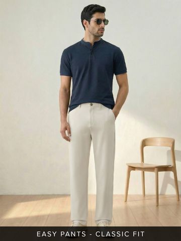 Buy Chino Pants: Porcelain Men Chino Pants Online F56