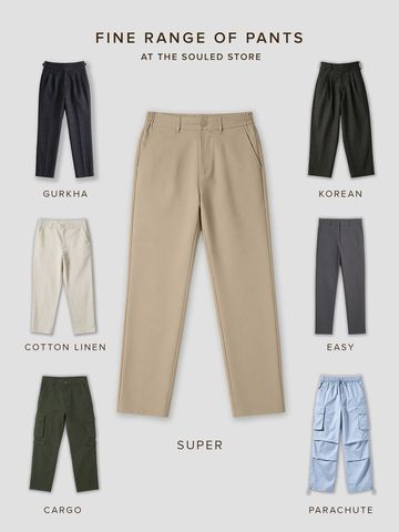 Buy Classic Pants: Sandstorm Men Super Flex Pants Online F56