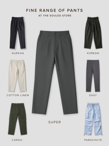 Buy Classic Pants: Anchor Men Super Flex Pants Online F56