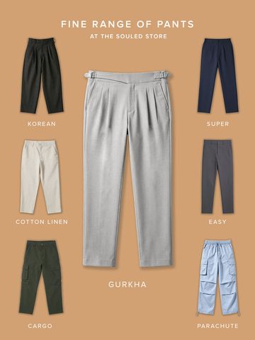 Buy Gurkha Pants: Steel Men Pants Online F56