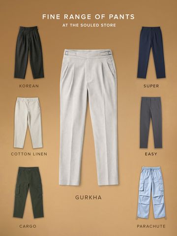 Buy Korean Pants: Urban Stripes Men Korean Pants Online F56