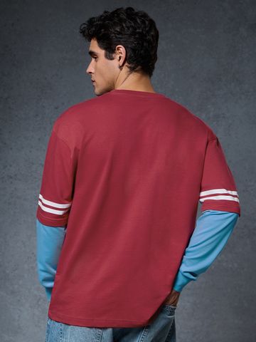 Buy TBBT: Sheldon Men Oversized Full Sleeve T-Shirts Online OS23