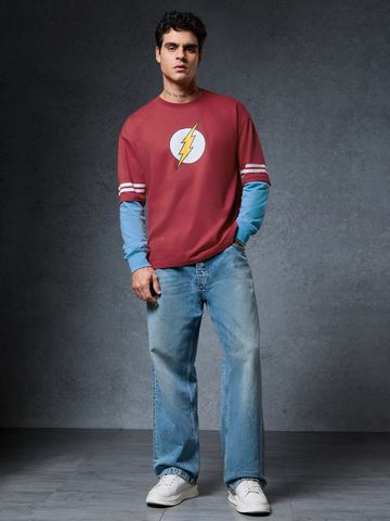 Buy TBBT: Sheldon Men Oversized Full Sleeve T-Shirts Online OS23