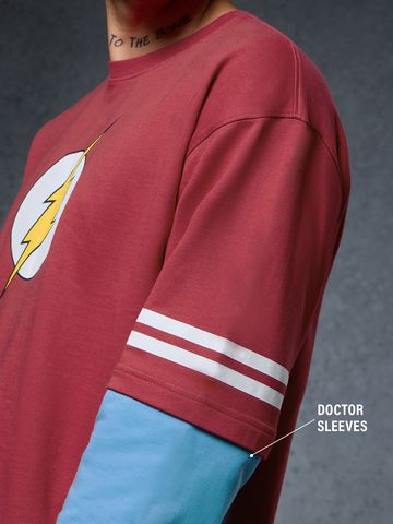Buy TBBT: Sheldon Men Oversized Full Sleeve T-Shirts Online OS23