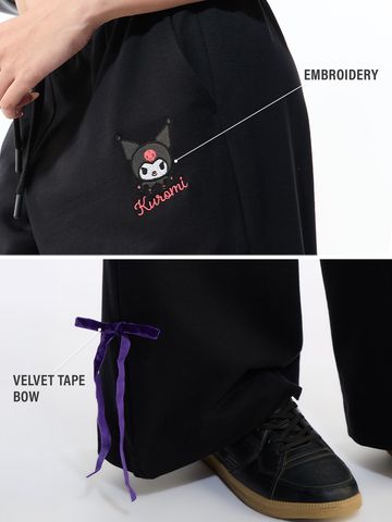 Hello Kitty: Kuromi Bows Women Flared Joggers JB65