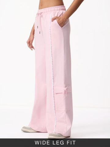 Buy Flared Joggers: Pink Veil Women Flared Joggers Online JB65