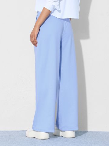 Flared Joggers: powder Blue Women Flared Jogger JB65