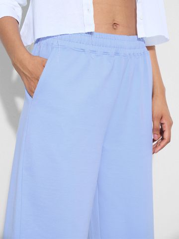 Flared Joggers: powder Blue Women Flared Jogger JB65