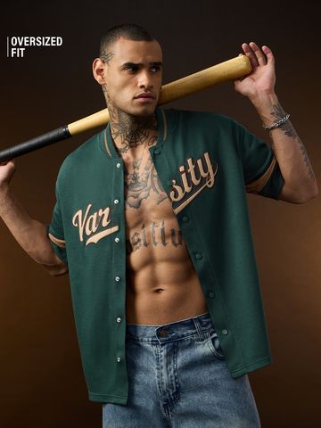 Buy Baseball Shirt: Varsity League Mens Baseball Shirt Online C76