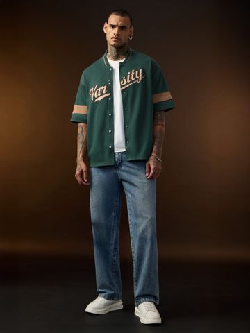 Buy Baseball Shirt: Varsity League Mens Baseball Shirt Online C76
