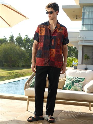 Buy Iron Man: Pattern Summer Shirts Online C76