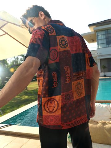 Buy Iron Man: Pattern Summer Shirts Online C76