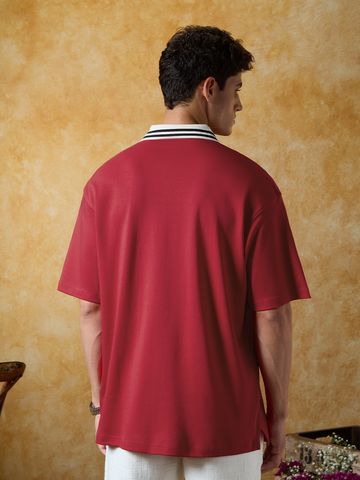 Buy Oversized Polo: Rustic Mood Men Oversized Polo Online P09