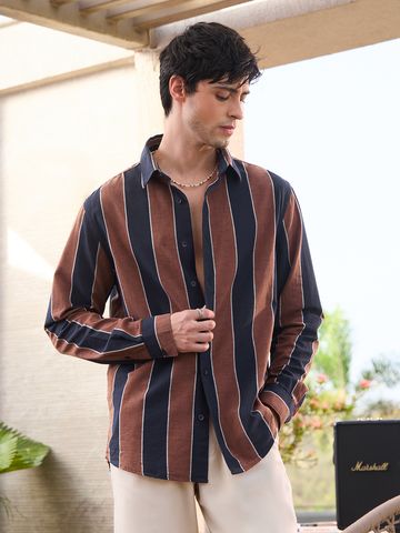 Buy Cotton-Linen Shirt: Nutmeg Cotton Linen Shirts Online C76