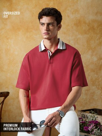 Buy Oversized Polo: Rustic Mood Men Oversized Polo Online P09