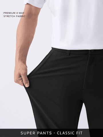 Buy Stretch Pants: Onyx For Men Online F56