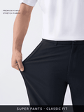 Buy Stretch Pants: Midnight Blue For Men Online F56