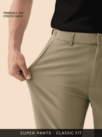 Buy Slim-Fit Pants: Dune Men Pants Online F56