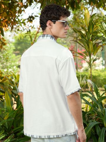 Buy Relaxed-Fit Shirt: Blanq Men relaxed shirts Online C76