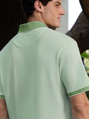 Buy Classic Polo: Soft Basil Men Zipper Polos Online P09