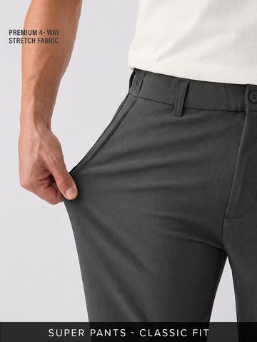 Buy Classic Pants: Anchor Men Super Flex Pants Online F56