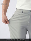 Buy Slim-Fit Pants: Steel Men Pants Online F56