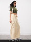 Buy Parachute Pants: Beige Women Cargo Pants Online JB65
