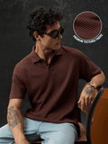 Buy Popcorn Polo: Dark Chocolate Men Polos Online P09