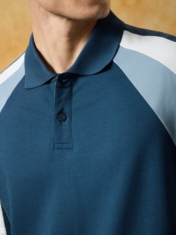 Buy Oversized Polo: Azure Men Oversized Polo Online P09
