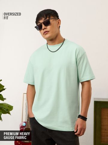 Buy Oversized T-Shirt: Apple Mint Men Online OS23
