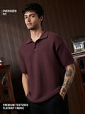 Buy Classic Polo: Ruby Wine Men Polo Online P09