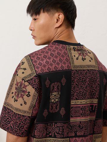 Buy Nomad: Wild Red Oversized T-Shirts Online OS23