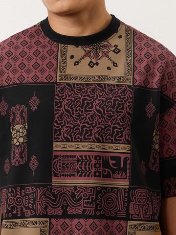 Buy Nomad: Wild Red Oversized T-Shirts Online OS23