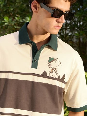 Buy Peanuts: Wander Away Men Oveersized Polo Online P09
