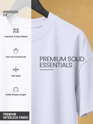 Buy Signature Solids: Lilac Men Oversized T-Shirts Online OS23