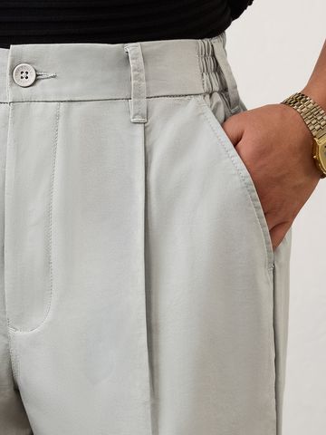 Buy Korean Pants: Storm Grey Men Korean Pants Online F56