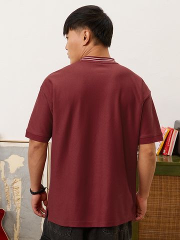 Buy Varsity T-Shirt: Glacier Men Oversized T-Shirts Online OS23