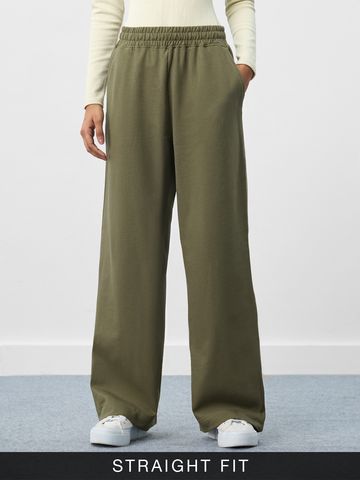 Buy Flared Joggers: Hunter Green Women Flared Jogger Online JB65
