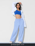 Buy Flared Joggers: powder Blue Women Flared Jogger Online JB65