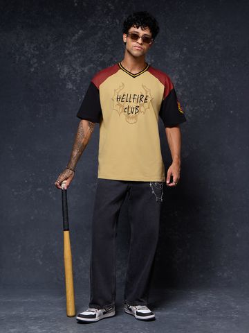 Buy Stranger Things: The Club Men Oversized Raglan T-Shirts Online OS23