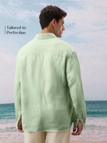 Buy Solids: Green Garden Men Relaxed Shirts Online C76