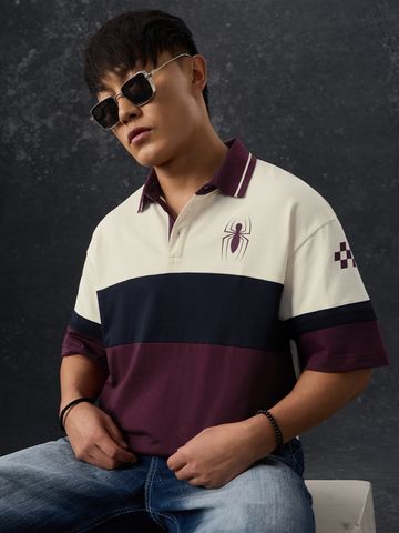 Buy Spider-Man: Spider Sense Oversized Polos Online P09