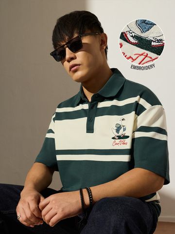 Buy Oversized Polo: Court Vibes Men Oveersized Polo Online P09