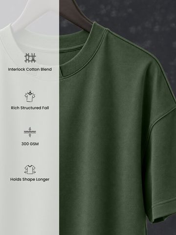 Buy Oversized T-Shirt: Forest Breeze Men Oversized T-Shirt Online OS23