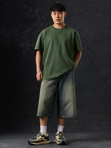 Buy Oversized T-Shirt: Forest Breeze Men Oversized T-Shirt Online OS23