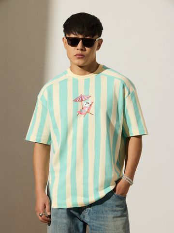 Buy Peanuts: Paradise Men Oversized T-Shirts Online OS23