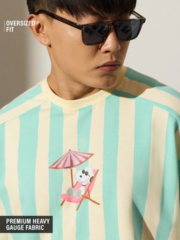 Buy Peanuts: Paradise Men Oversized T-Shirts Online OS23
