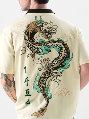 Buy TSS Originals: Furious Dragon Oversized Polos Online P09