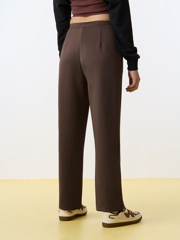 Premium Scuba Joggers: Hazelnut Brown Women Joggers JB65