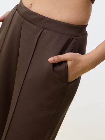 Premium Scuba Joggers: Hazelnut Brown Women Joggers JB65